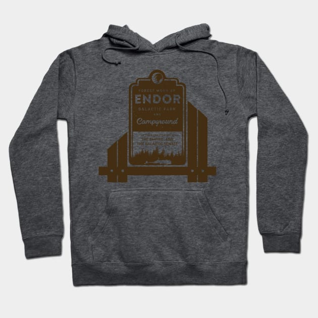 Endor Galactic Campground Hoodie by MindsparkCreative